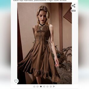 WOMEN'S Steampunk Gothic Victorian Dress, Brown new with original Package